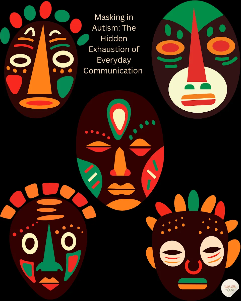 Illustration for Masking in Autism: The Hidden Exhaustion of Everyday Communication